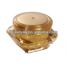 Crema de cosméticos de acrílico Jar jarra de plástico cosmético de diamante